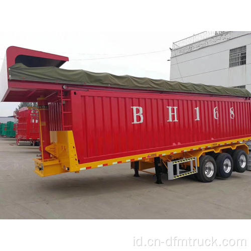 Terlaris 2/3 Axles Flatbed Container Semi Trailer